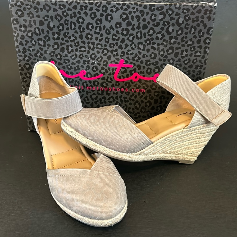 Me Too Taupe Wedges